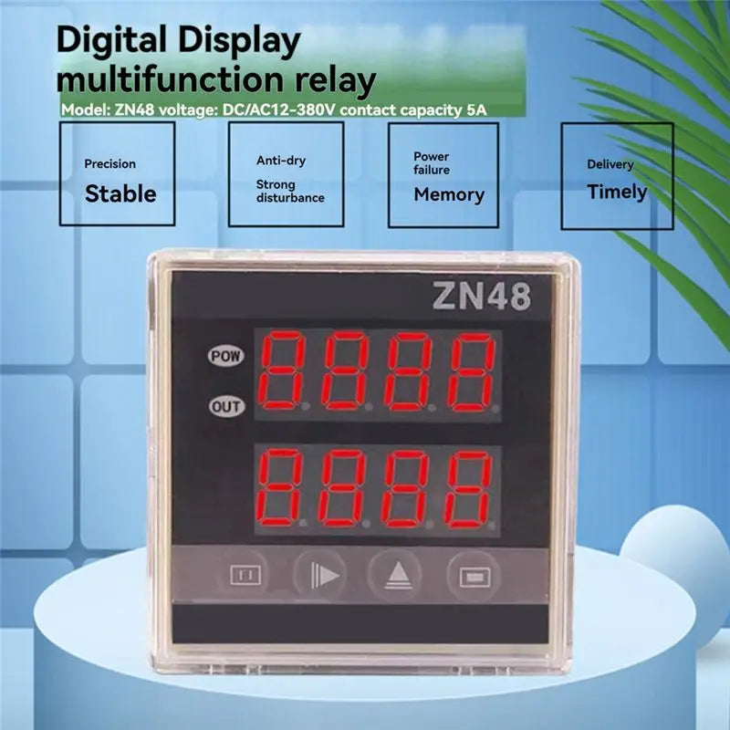 A36T-Zn48dual Digital Display Time Relay Counter Multifunction Cycle Delay AC220V DC24V Cycle Chronograph, And Frequency Meter Peaceful Pleasures Health and Wellness