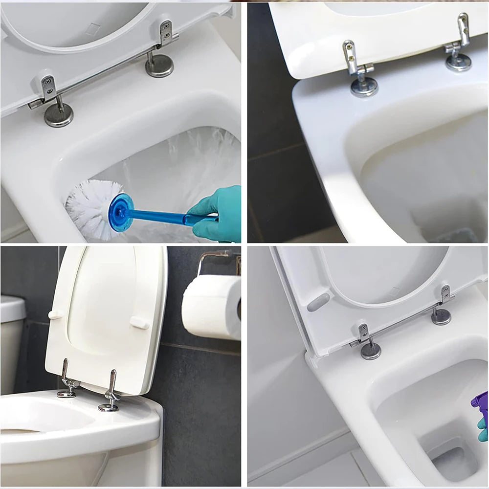 Toilet Seat Bolts & Screws Quick Release Top Hinge Fixings Expanding Rubber Top Nut Screws Universal Toilet Seat Replacement Kit Peaceful Pleasures Health and Wellness