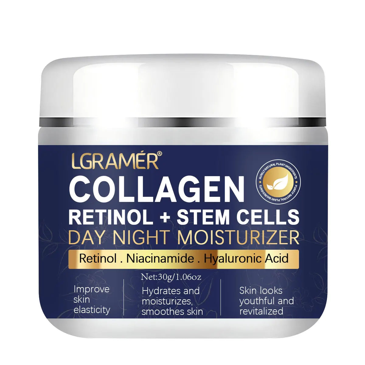 Retinol Lifting & Firming Face Cream – Collagen & Hyaluronic Acid Peaceful Pleasures Health and Wellness 30g