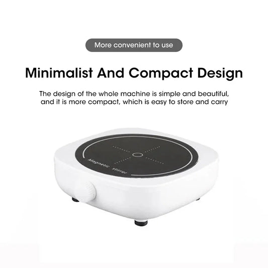 Magnetic Stirrer Mini Portable Lab Stir Mixer Plate with Stir Bar 1L 600-4000RPM for Laboratory Peaceful Pleasures Health and Wellness