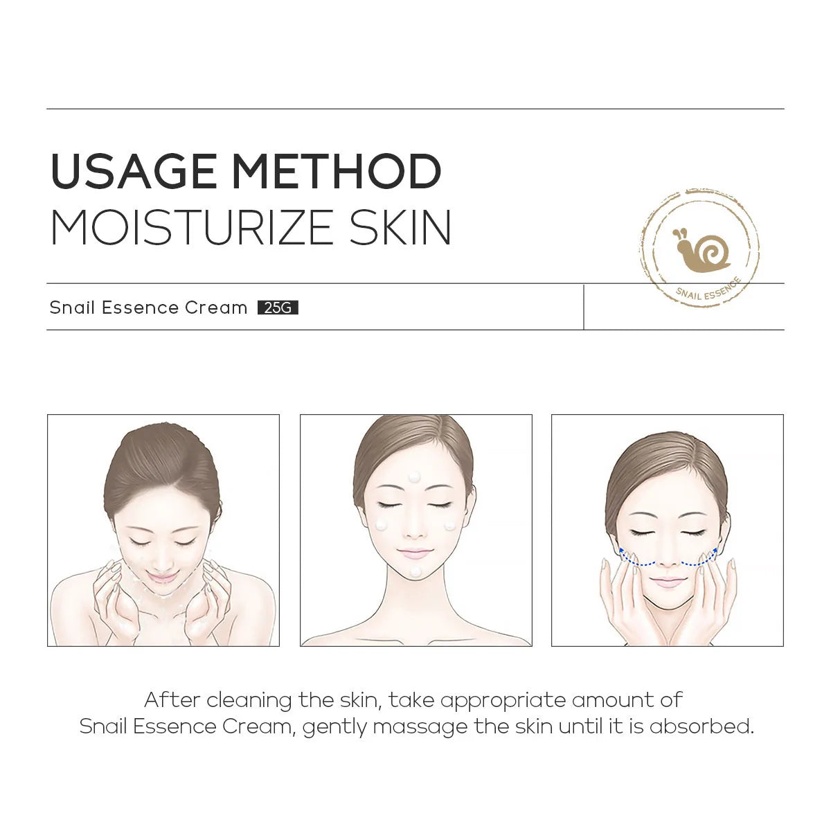 Snail Anti-aging Cream Collagen Remover Wrinkle Fade Fine Lines Repair Face Damaged Lift Firm Smooth Bright Whitening Skin Care Peaceful Pleasures Health and Wellness