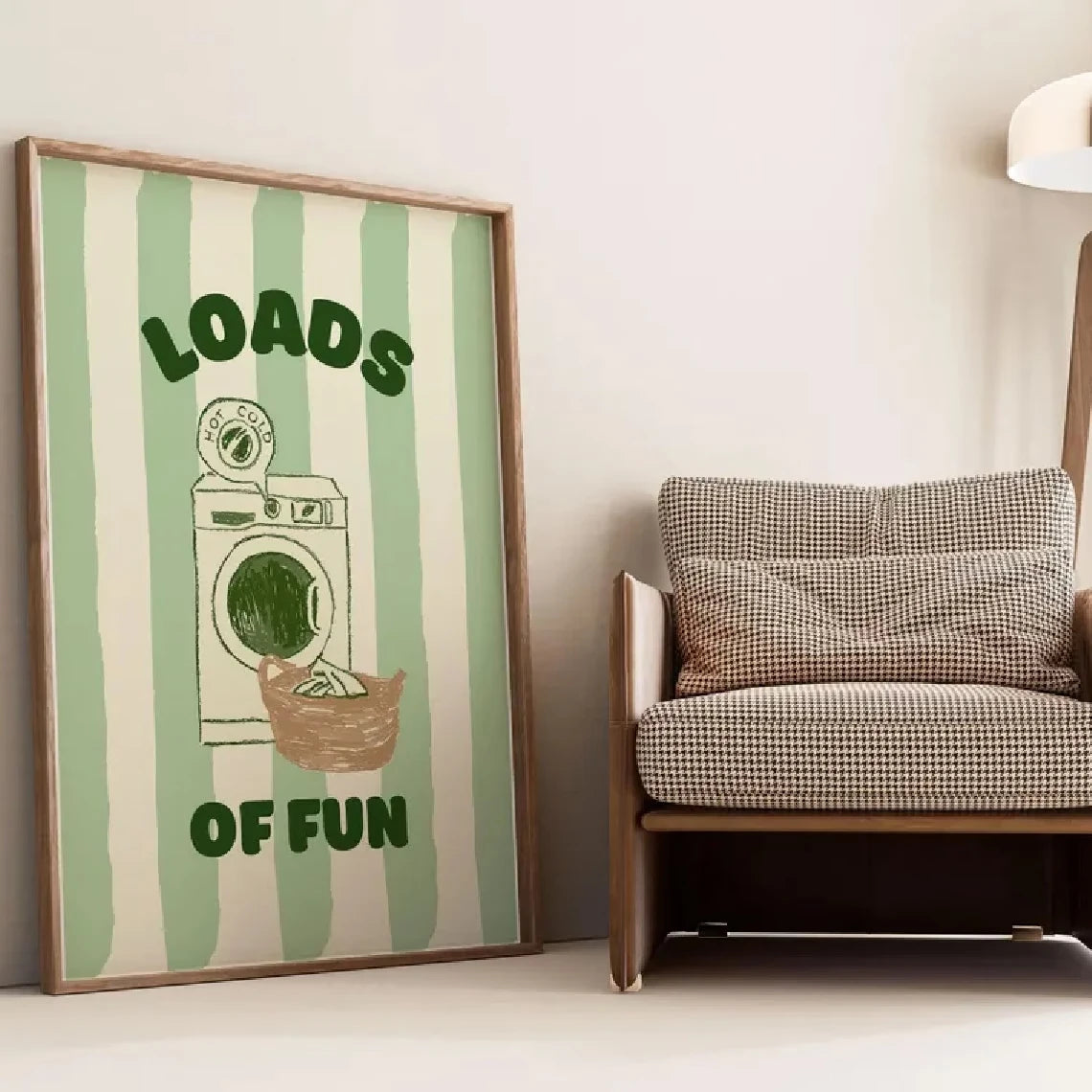 Laundry Rules Canvas Wall Art Print | Home Decor Poster