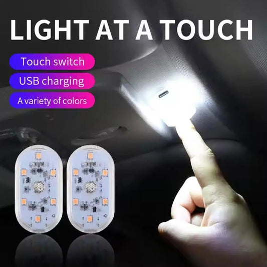 Mini Magnetic LED Car Touch Light – USB Rechargeable Interior Lamp Car Interior Light Oasis Select