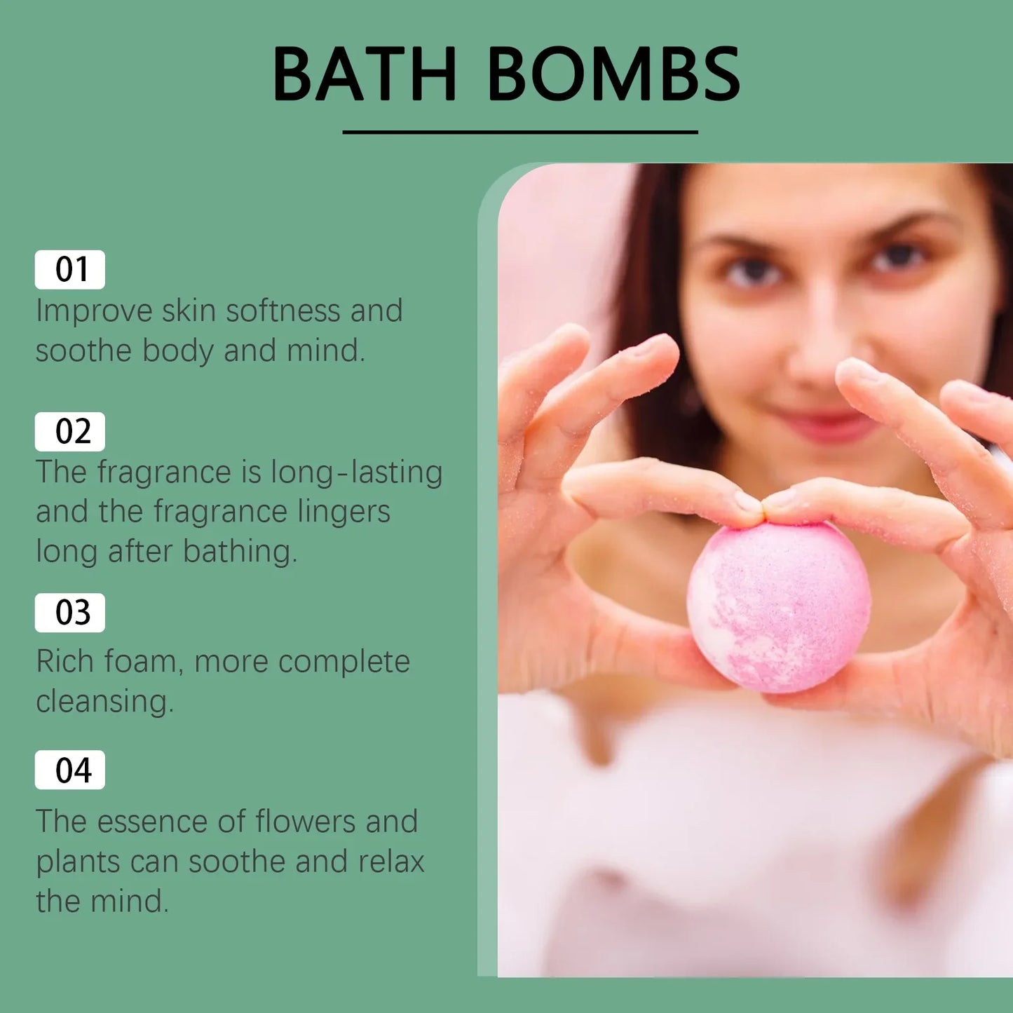 OceAura Rosemary Bath Bombs – Fizzing Foot Spa & Moisturizer
