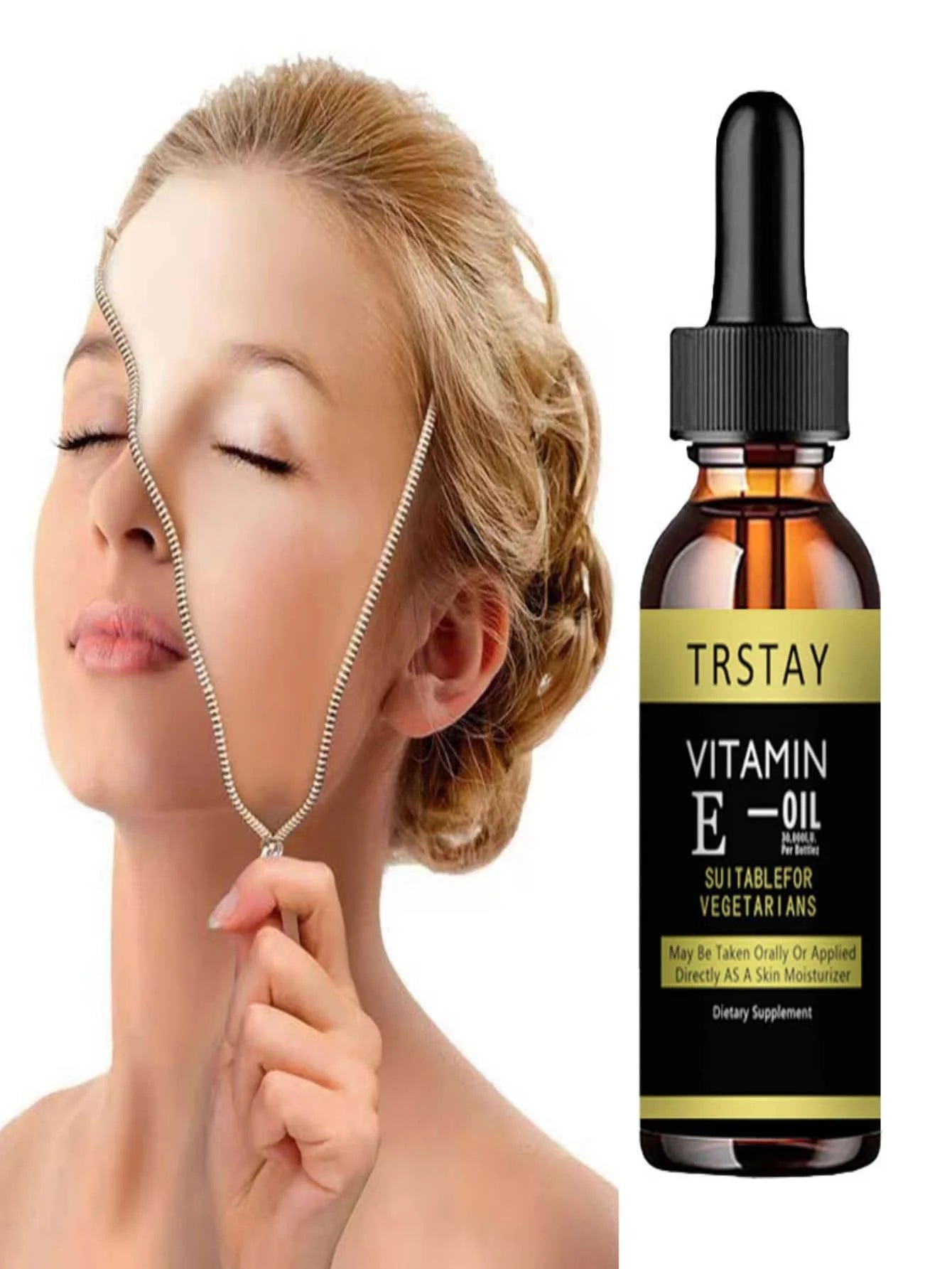 Vitamin E Face Essence Moisturizing Whitening Firming Anti-wrinkle Skin Care Prettycowry Women Facial Care Essential Oil Peaceful Pleasures Health and Wellness