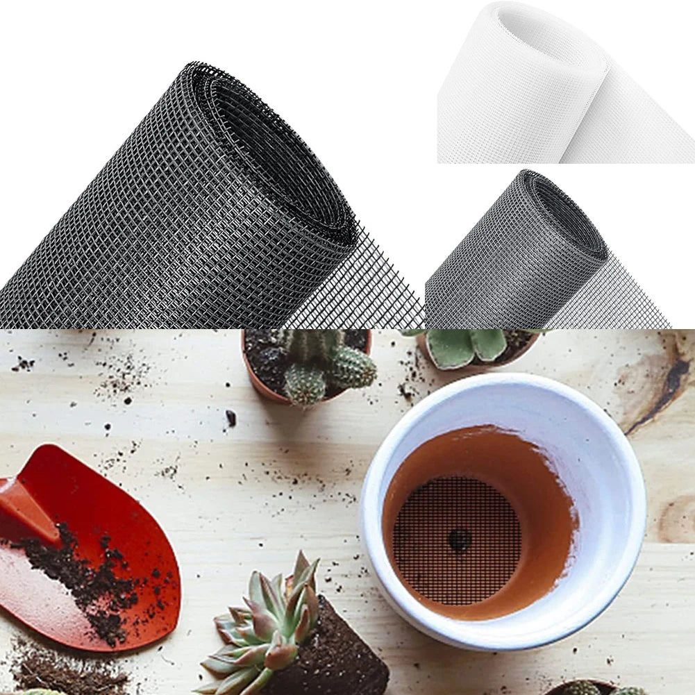 Flower Pots Hole Mesh Pads 45x1 Round Bottom Grid Mat Drainage Plant