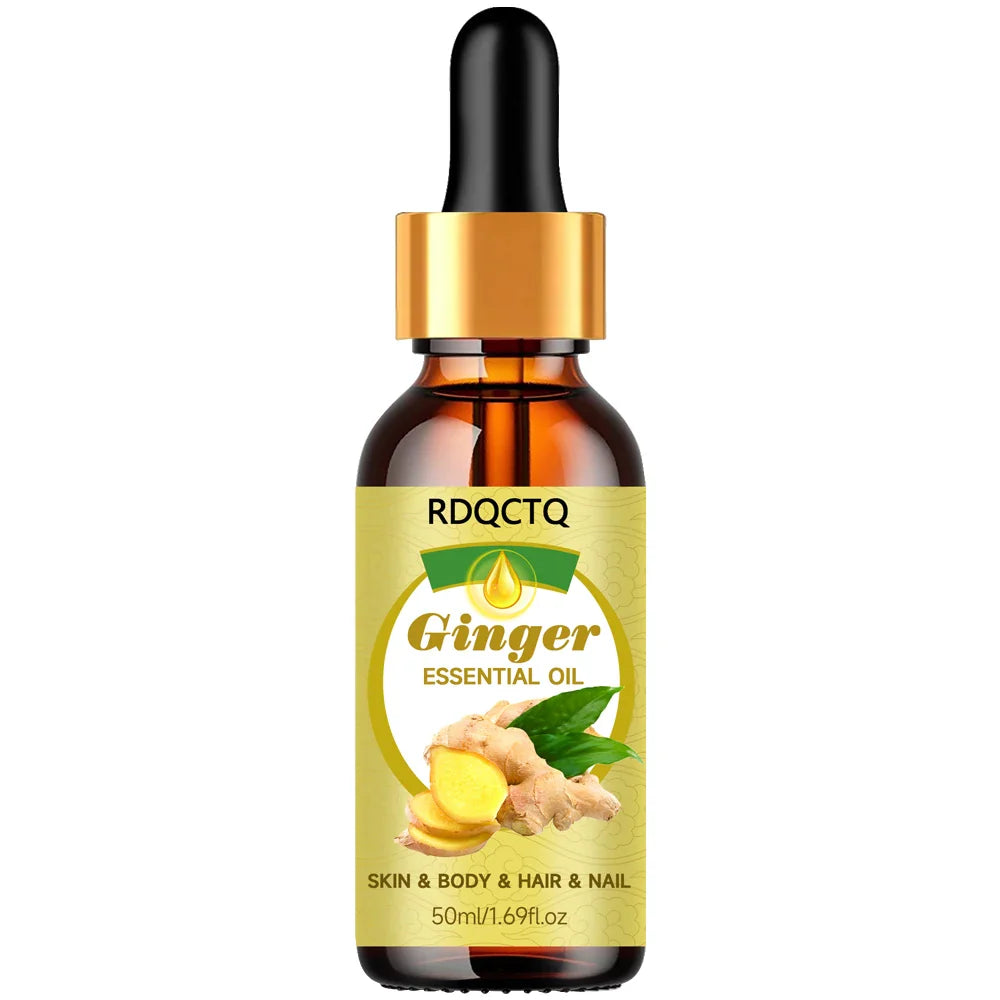 RDQCTQ Ginger Essential Oil – Skin, Hair, Body & Nail Care