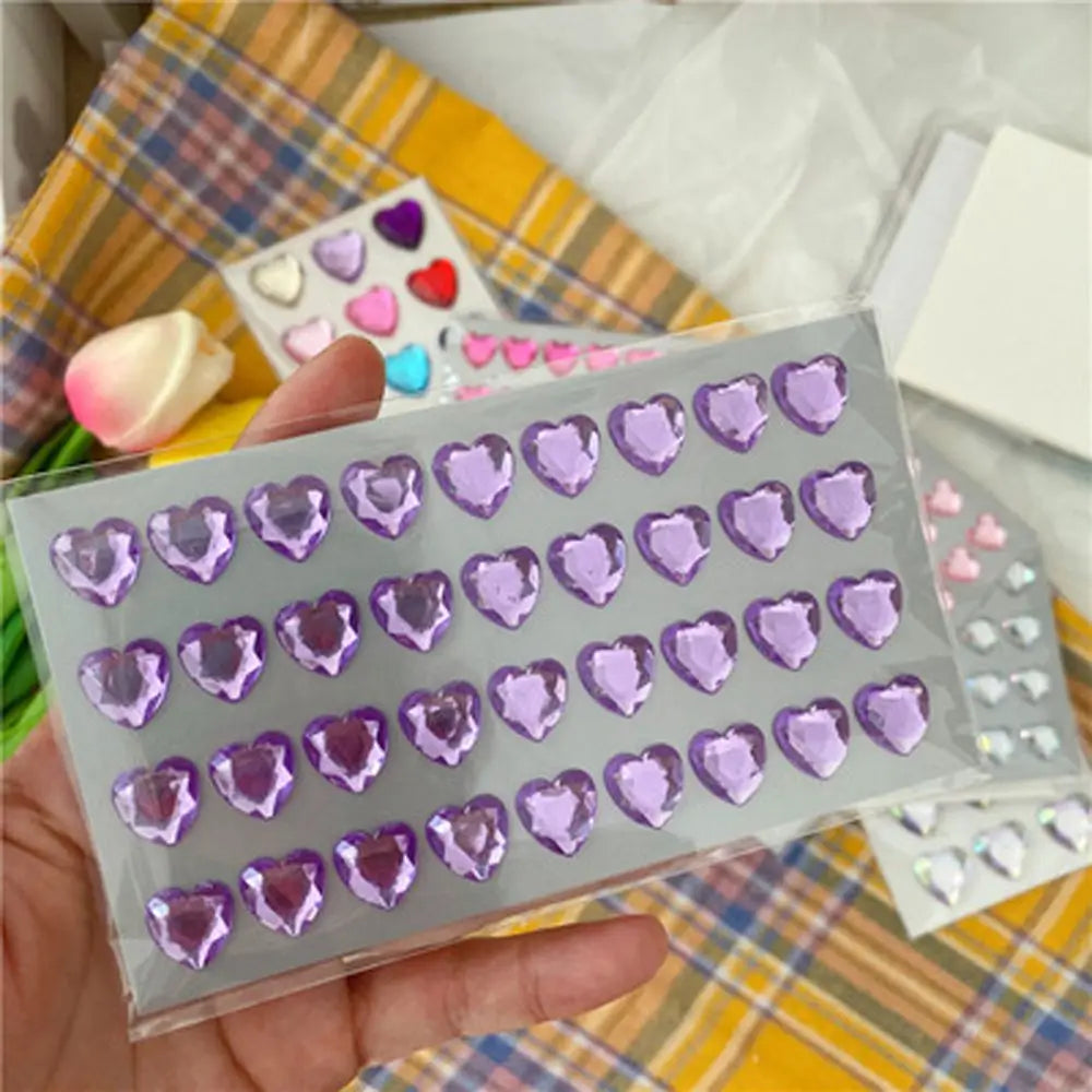 3D Diamond Heart LOVE Stickers – Phone, Laptop & Kids Décor