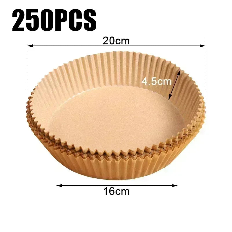 Square Air Fryer Parchment Liners 50/100 Pack | Non-Stick