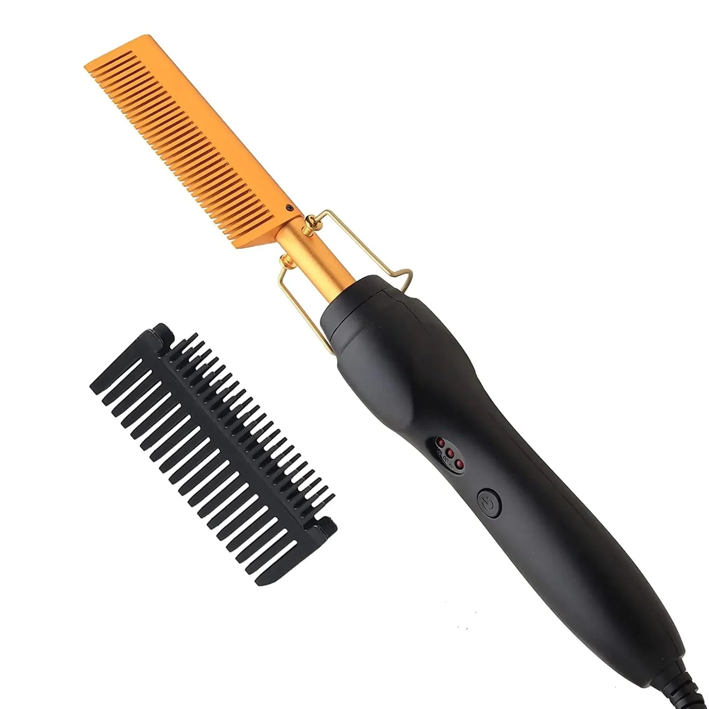 Electric Ceramic Hot Comb Hair Straightener Heat Pressing Anti-Scald Flat Iron for Wigs Beard Styling Tool Peaceful Pleasures Health and Wellness