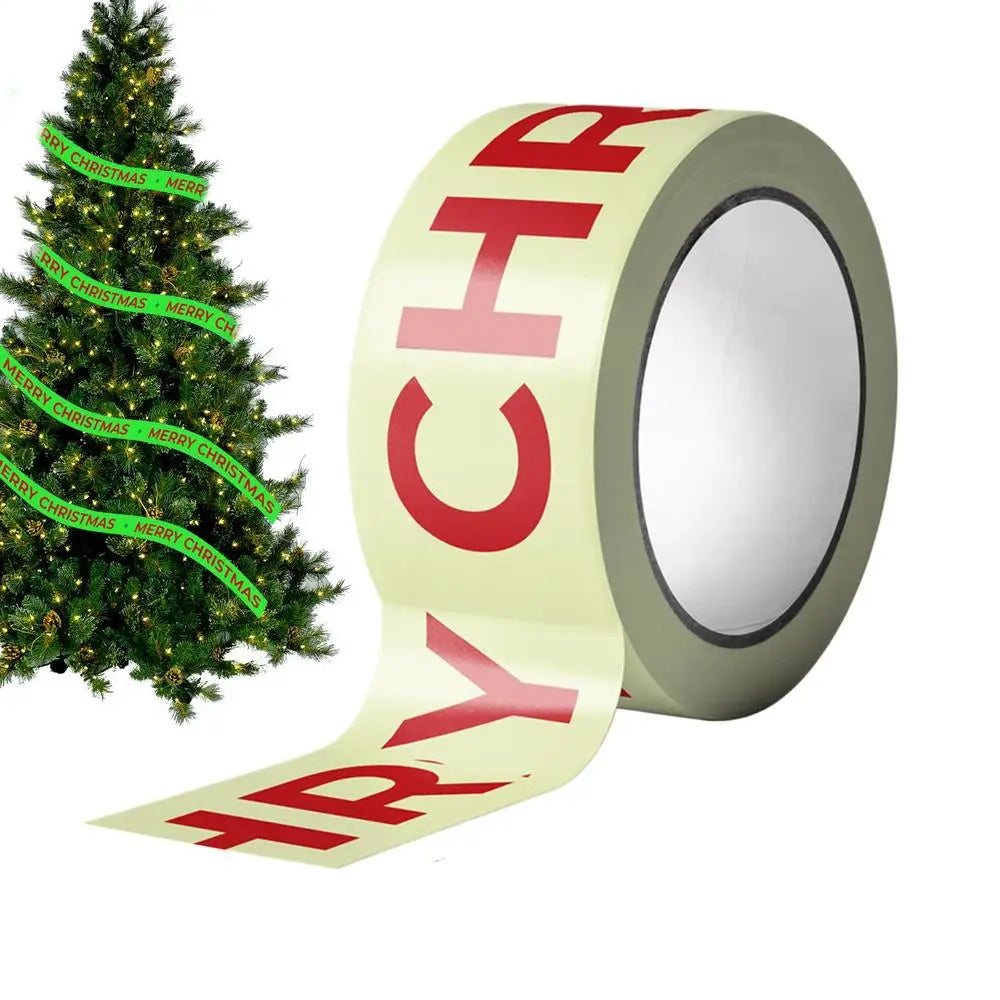 Christmas Glowing Caution Tape 16.4ft | Holiday Party Decoration