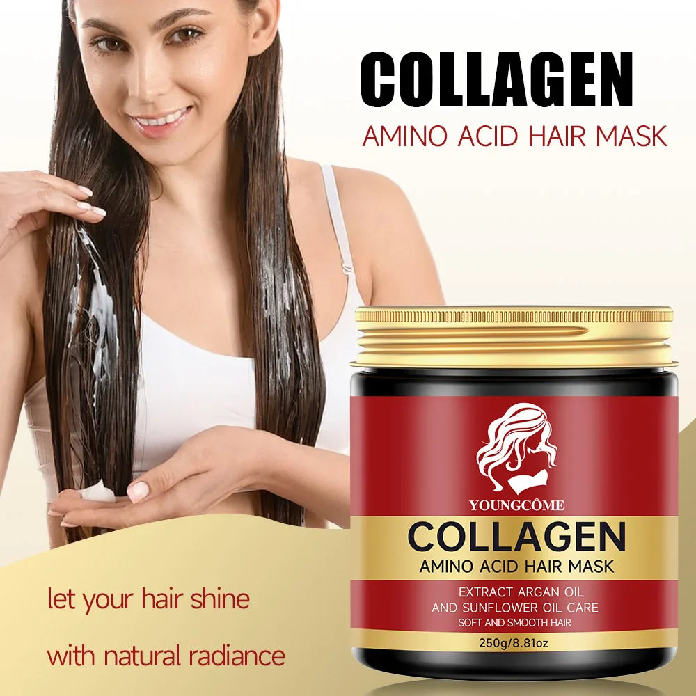 Collagen Keratin Hair Mask 250g – Smooth, Moisturize & Revitalize