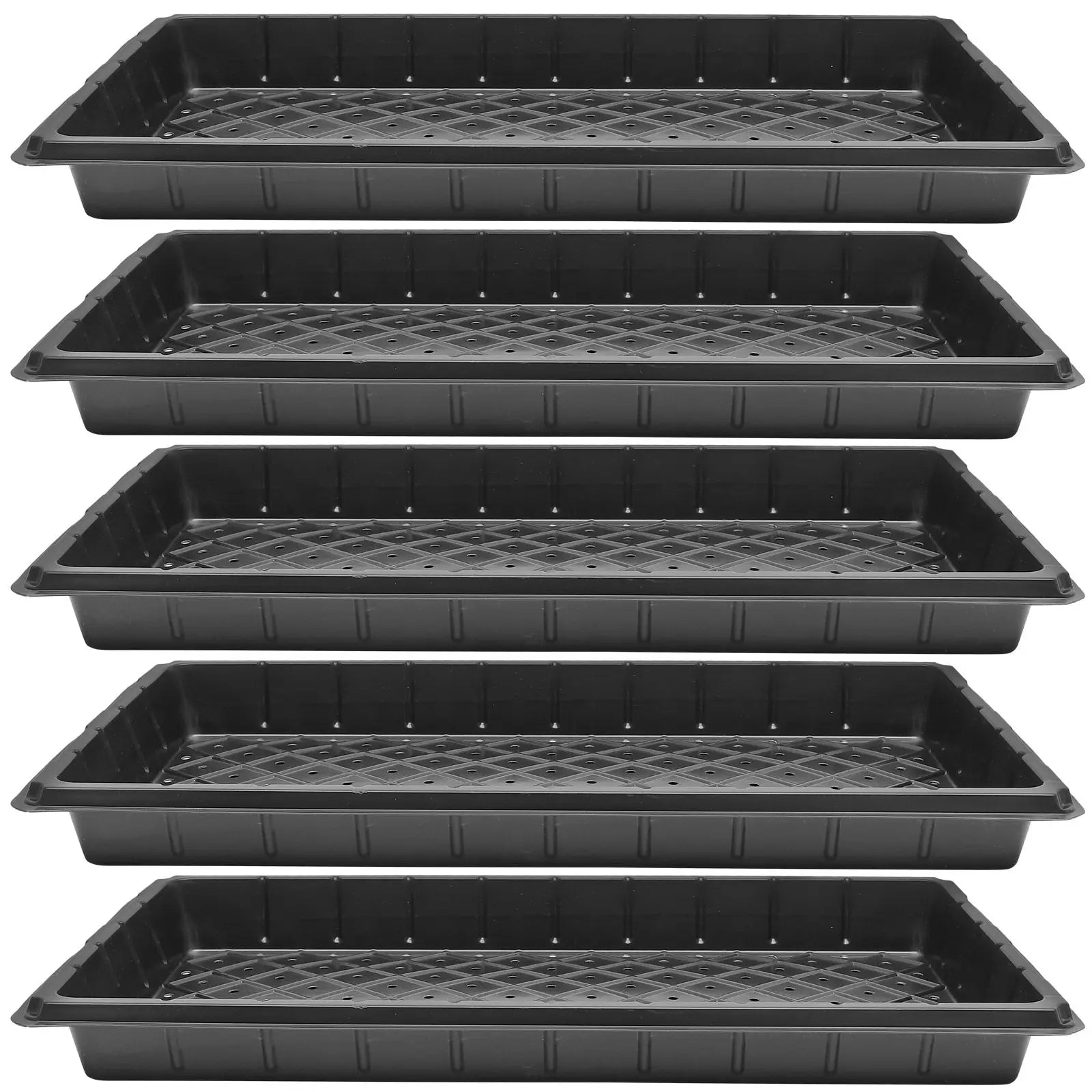 5Pcs Reusable Plant Growing Trays High Durability Germination Plates for Greenhouse Gardening and Agriculture Use Peaceful Pleasures Health and Wellness Default Title