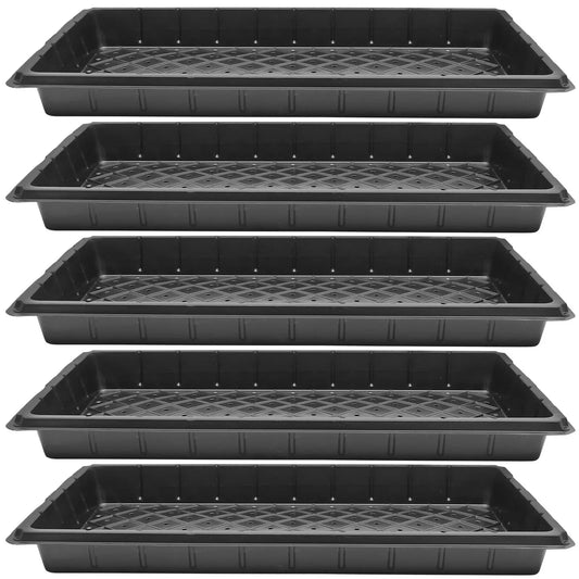 5Pcs Reusable Plant Growing Trays High Durability Germination Plates for Greenhouse Gardening and Agriculture Use Peaceful Pleasures Health and Wellness Default Title