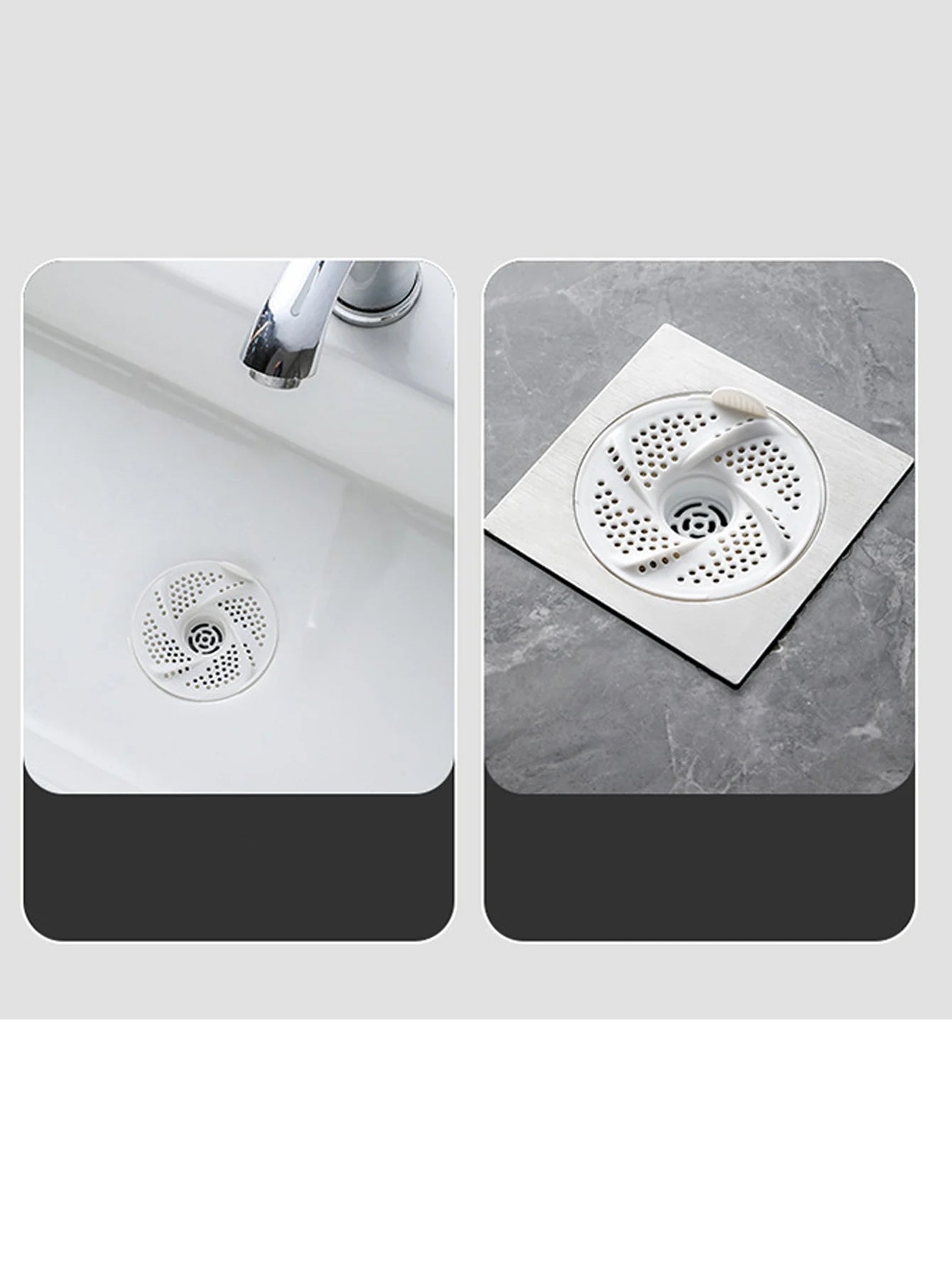 3Pcs/Set Swivel Sewer Strainer Floor Drain Filter Anti-clogging Sewer Hair Catcher Mesh Cover Sink Strainer Household Use Peaceful Pleasures Health and Wellness