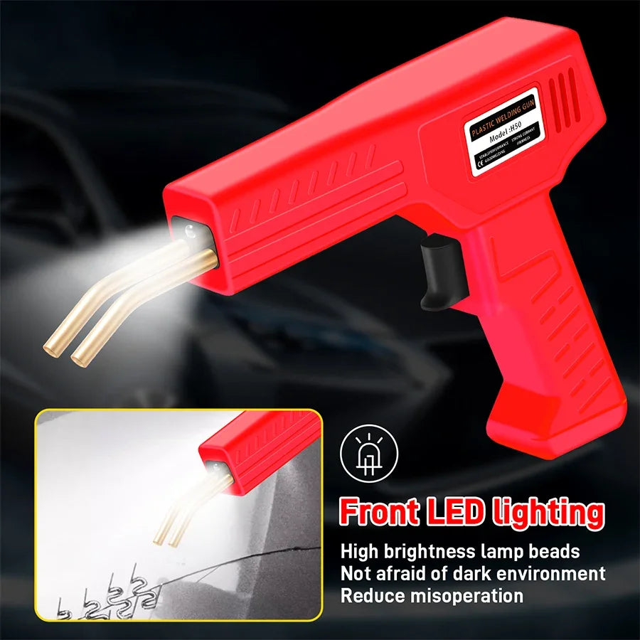 New Stapler Plastic Welding Machine Bumper Repair Kit Soldering Iron For Plastic Repair Car Bumper Repair Welding Gun Peaceful Pleasures Health and Wellness