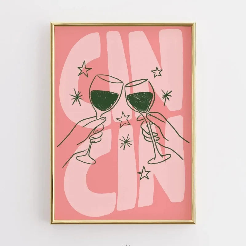 Funny Kitchen Coffee Quote Retro Canvas Wall Art Print