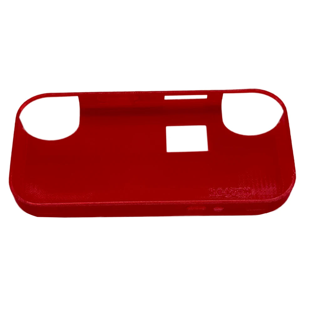 TPU Flexible Protective Shell For ANBERNIC RG476h Console 3D Printed Protective Cover Fashionable And Simple Design Peaceful Pleasures Health and Wellness Translucent Red