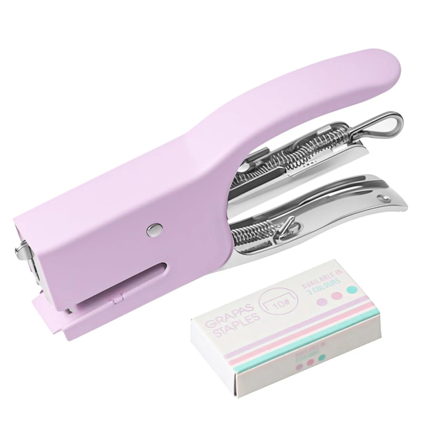 Mini Metal Hand-Held Stapler Set – No. 10, 750 Staples