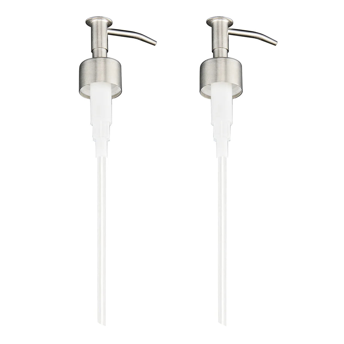 2/4pcs Stainless Steel Soap Pump, Soap Dispenser Pump Replacement Spare Fits 25mm Bottle Mouth, for Kitchen Bathroom Worktop Peaceful Pleasures Health and Wellness 2pcs C China Mainland