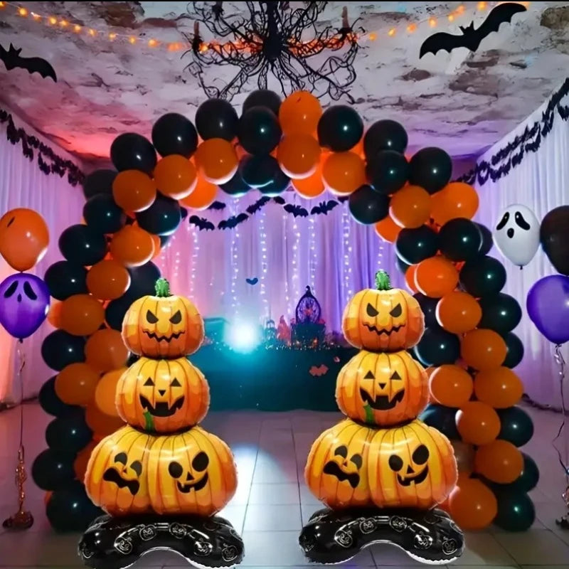 Halloween 4D Stand-Up Foil Balloon – Witch Pumpkin Dead Tree