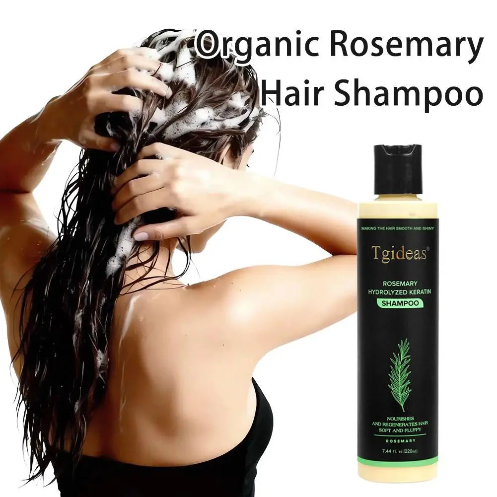 Rosemary Hair Growth Shampoo Organic Rosemary Oil Deeply Nourish Hair Follicles Promote Scalp Blood Circulation Reduce Hair Loss Peaceful Pleasures Health and Wellness