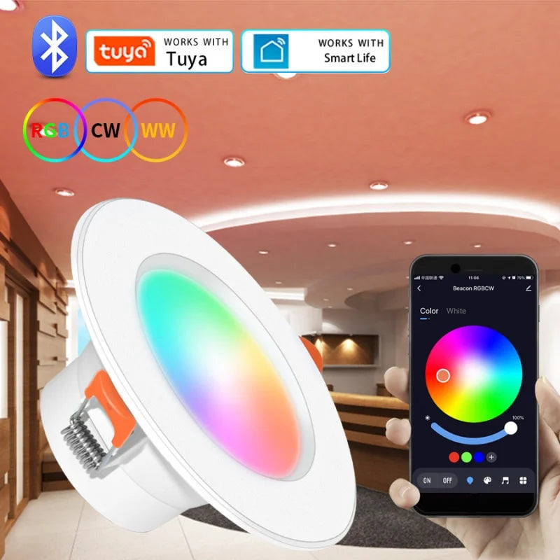 RUNTOIN 10W Anti-Glare LED COB Recessed Downlight | Ceiling Spot