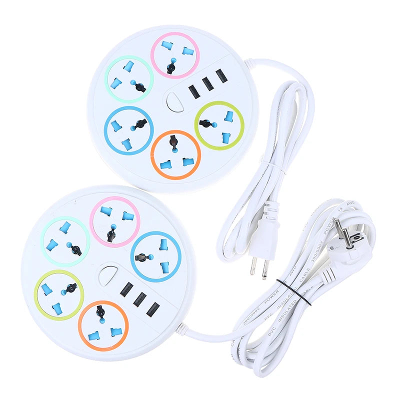New EU US Plug 2/3Pin Universal Power Strip TypeC 3 USB Port 5 Way Outlet 2/3/5M Extension Power Socket Charge Electrical Socket Peaceful Pleasures Health and Wellness