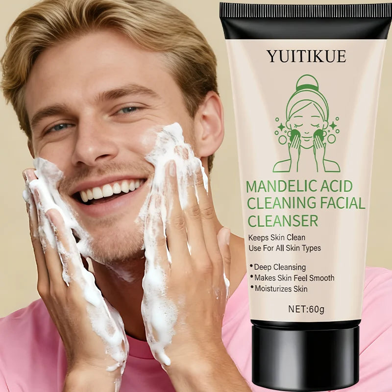 Mandelic Acid Facial Cleanser 60g | Deep Clean & Oil Control Facial Cleanser Peaceful Pleasures Health and Wellness