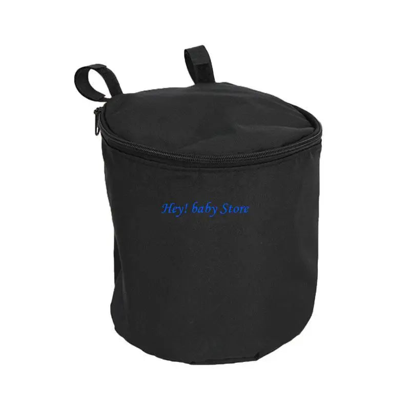 Baby Stroller Hanging Bag – Zipper Lid, Bottle & Diaper Storage