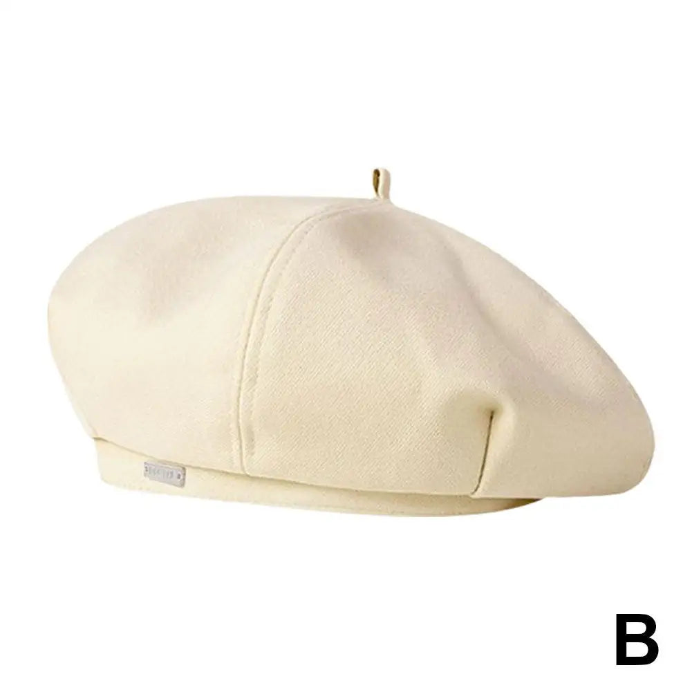 Women's Vintage French Plaid Beret Hat – Painter Style Cap