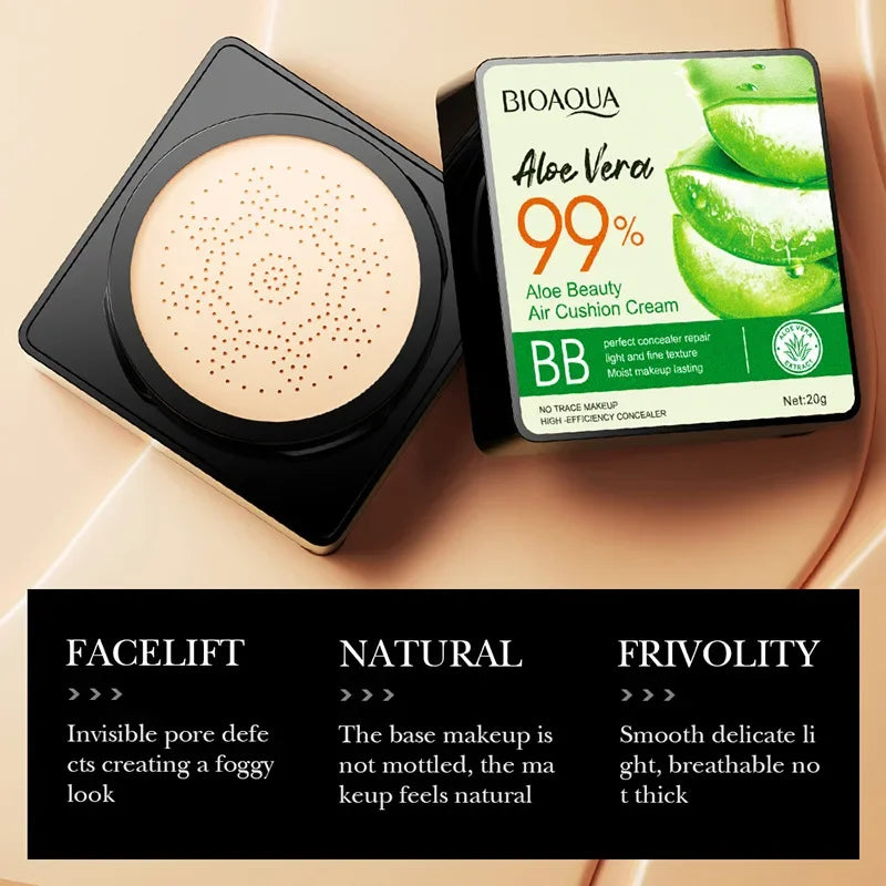 Aloe Air Cushion CC Cream – Brightening Concealer Foundation