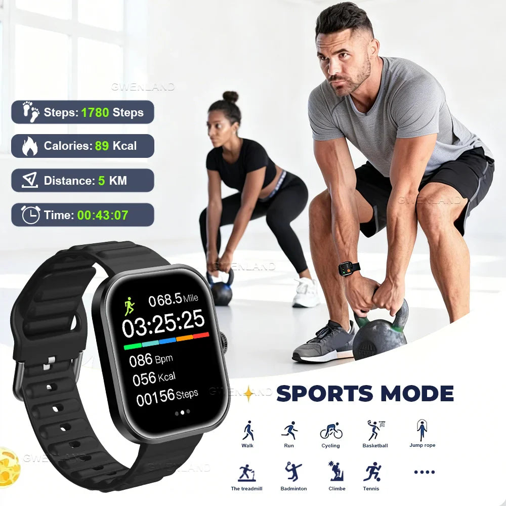 Gwenland Smart Watch 2.01" HD | Fitness & Health Tracker