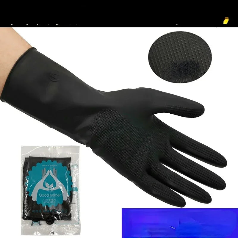 5pairs Dyed Hair Perm Curling Heat Resistant Waterproof Rubber Gloves for Salon Peaceful Pleasures Health and Wellness
