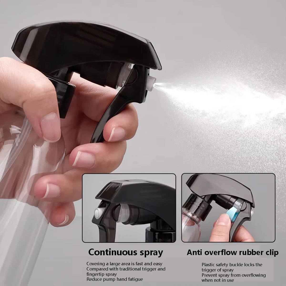 Salon Hairdressing Spray Bottle Plastic Refillable Fine Mist Water Sprayer ﻿ With Ball Bearing Barbershop Home Water Can Tools Peaceful Pleasures Health and Wellness