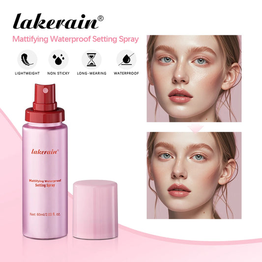 Mattifying Oil Control Setting Spray Waterproof Anti-sweat Quick Fix Makeup Spray Portable Matte Base Makeup Fixer Peaceful Pleasures Health and Wellness