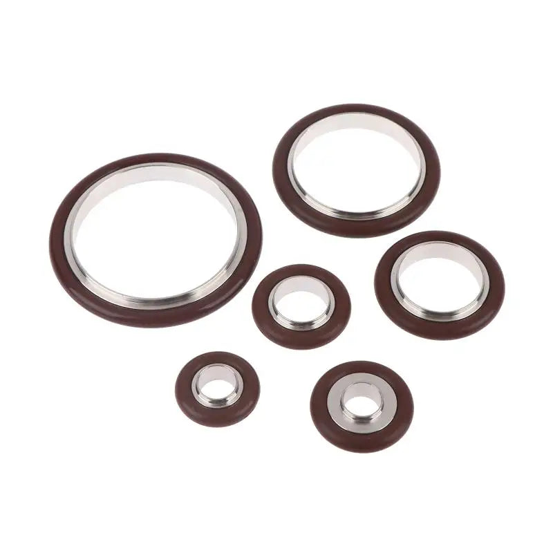 KF Vacuum Flange Clamp KF10–KF50 | NBR FKM O-Ring Seal