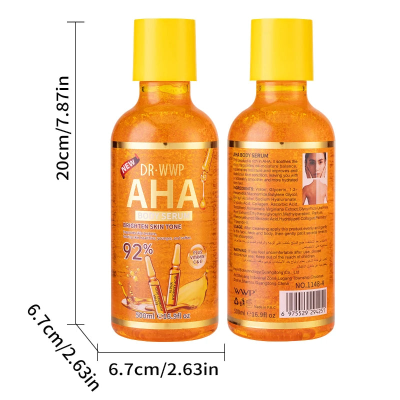 Kojic Turmeric AHA Papaya Face & Body Serum 500ml