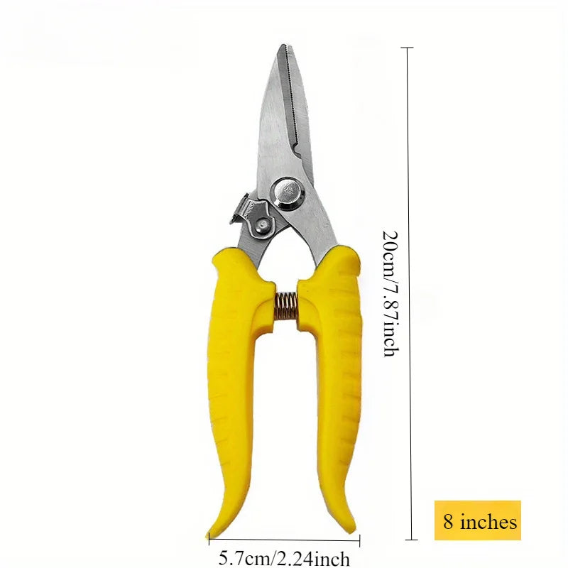 Heavy-Duty Stainless Steel Industrial Scissors | Metal & PVC