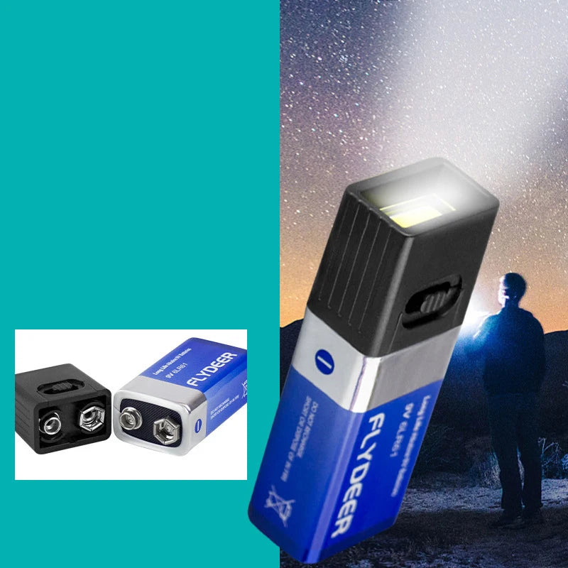 Mini COB LED Key Light | 9V Battery Powered Pocket Work Light