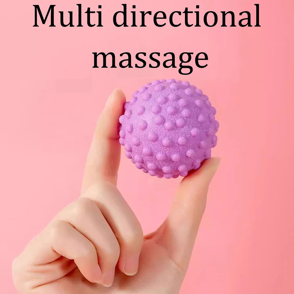 Fascia Ball Raised Point Massage Ball TPR Posture Master Yoga Ball Waist and Back Foot Massage Ball Peaceful Pleasures Health and Wellness