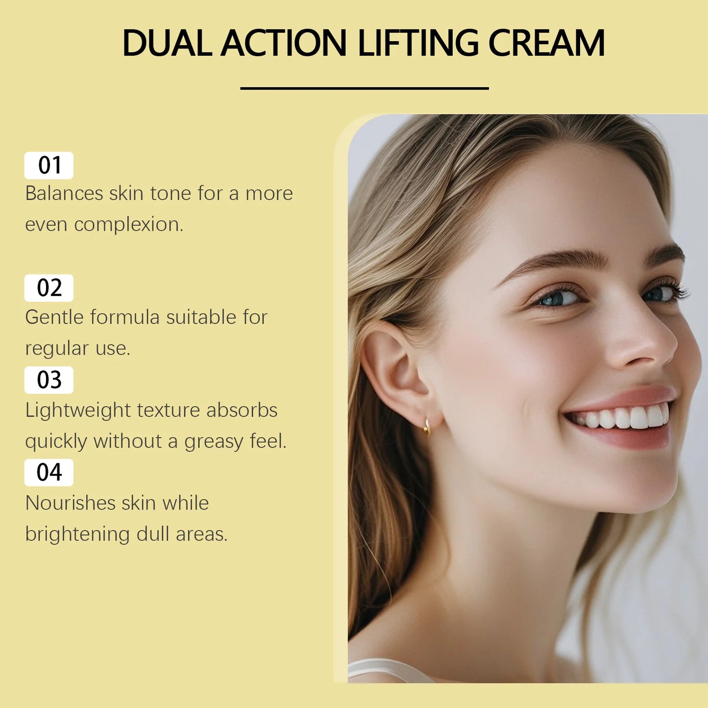 Dual Action Lifting & Firming Cream – Hyaluronic Acid 30g