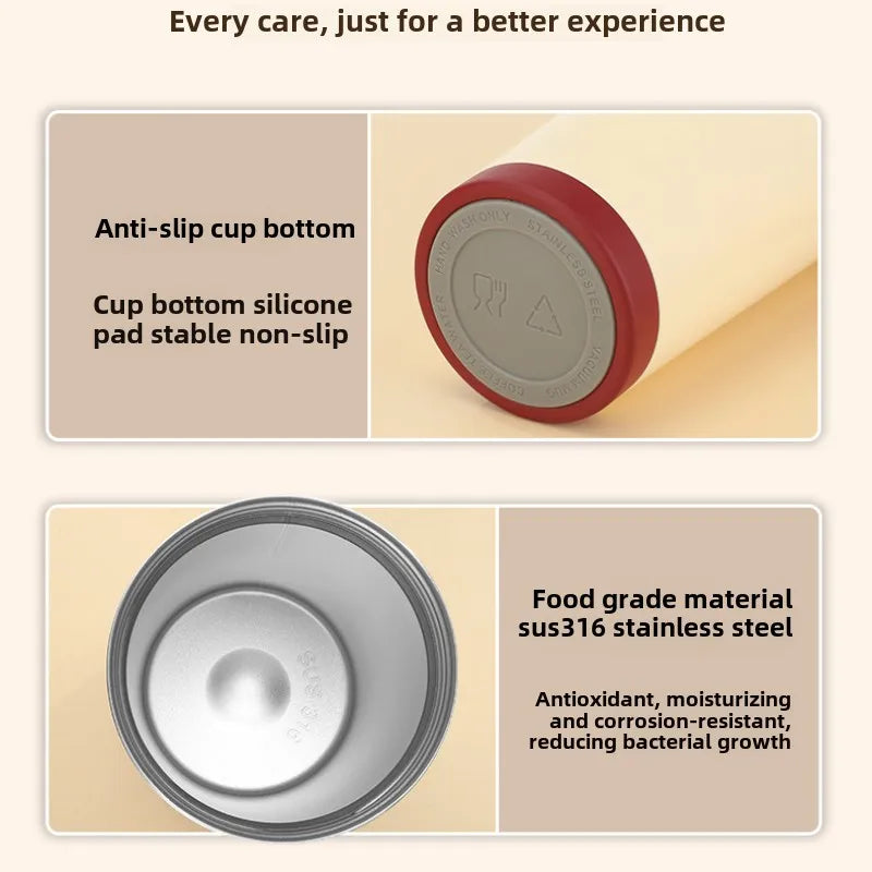 500ml Stainless Steel Coffee Milk Leak Proof Stir Cup Outdoor Office Business Portable Type-C Charge Automatic Self Stirring Mug Peaceful Pleasures Health and Wellness