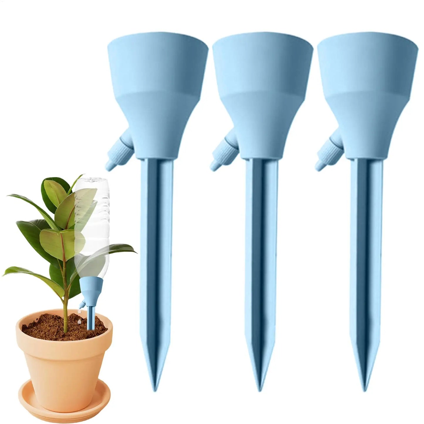 Adjustable Plant Watering Spikes 3-Pack | Auto Drip Irrigation