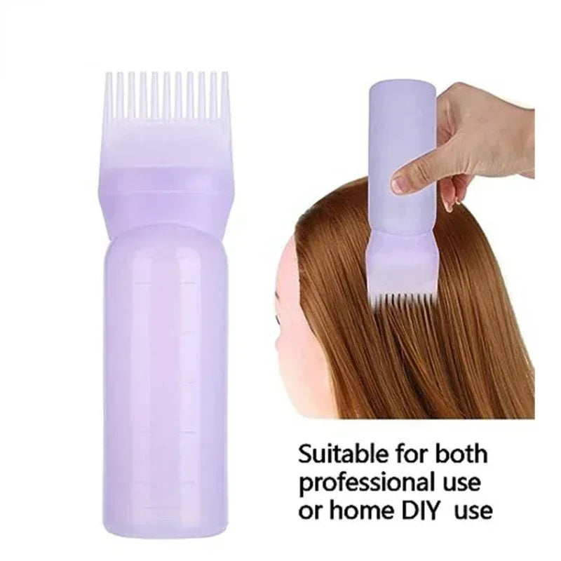 4 Colors Hair Dye Applicator Brush Bottles Dyeing Shampoo Bottle Oil Comb Hair Dye Bottle Applicator Hair Coloring Styling Tool Peaceful Pleasures Health and Wellness