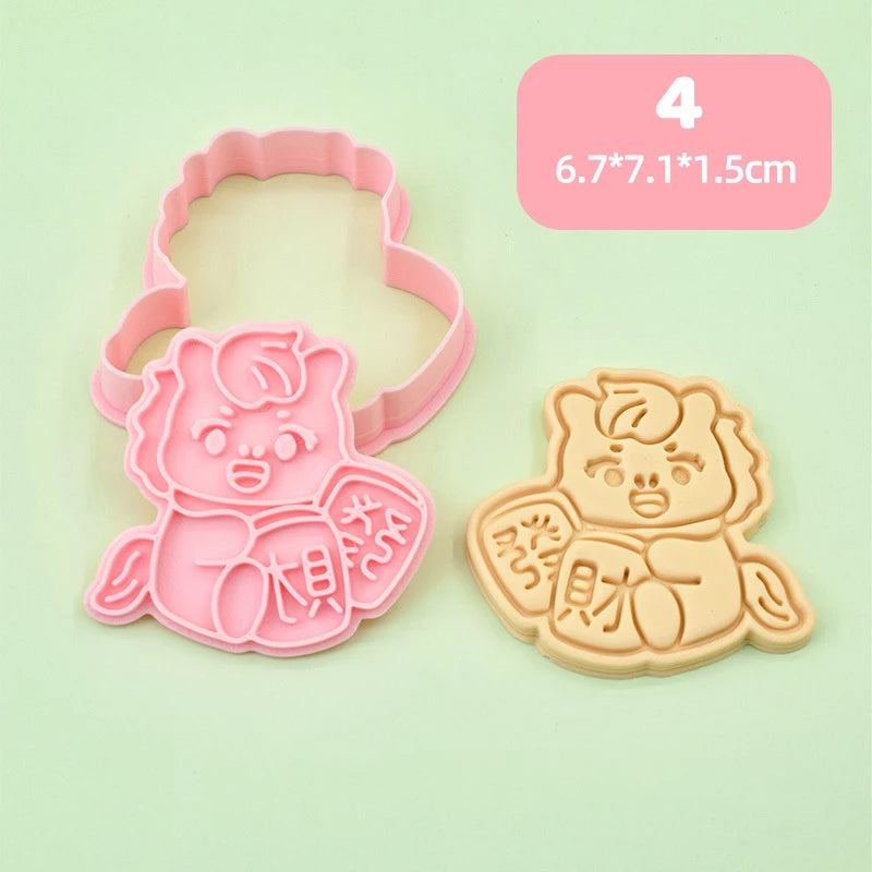 3D Horse Cookie Cutter Stamp | Chinese New Year Baking Mold Cookie Cutter Mold Peaceful Pleasures Health and Wellness 4