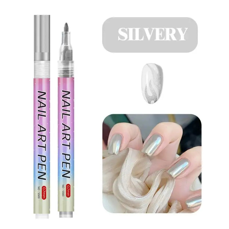 Nail Art Graffiti Pens – Quick-Dry 3D Dot Liner Set (1 or 12pc)