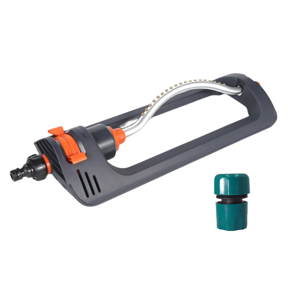 Oscillating Garden Sprinkler – 19-Nozzle Aluminum Swing Sprinkler Peaceful Pleasures Health and Wellness