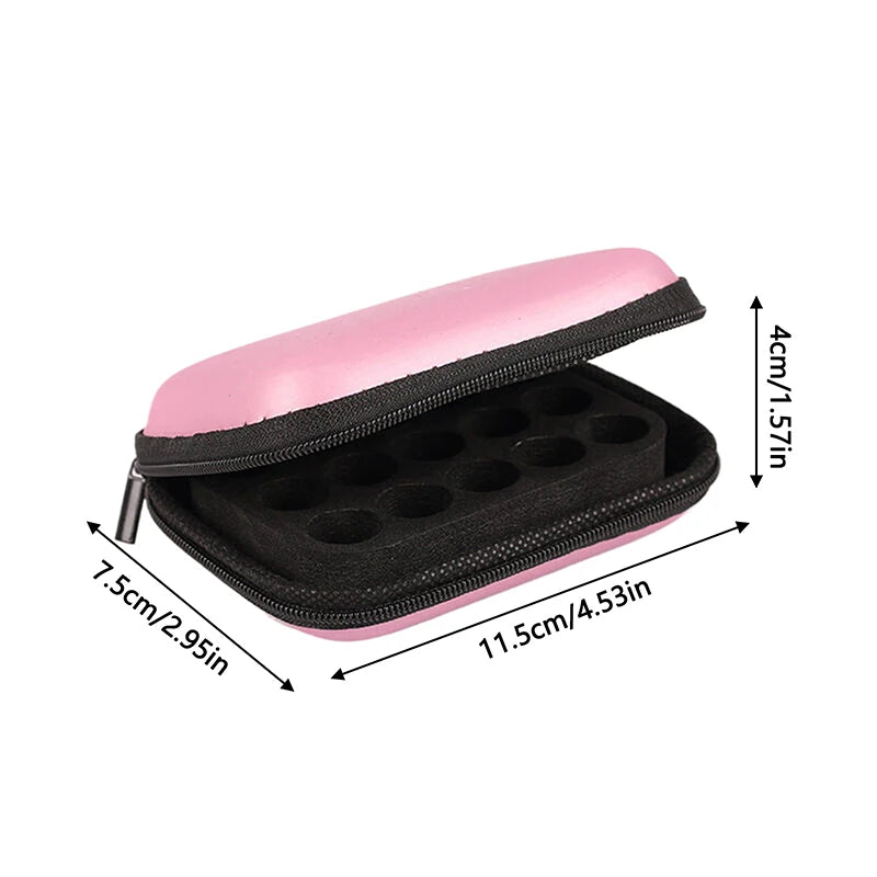Essential Oil Roller Bottle Organizer – 15-Slot Travel Case