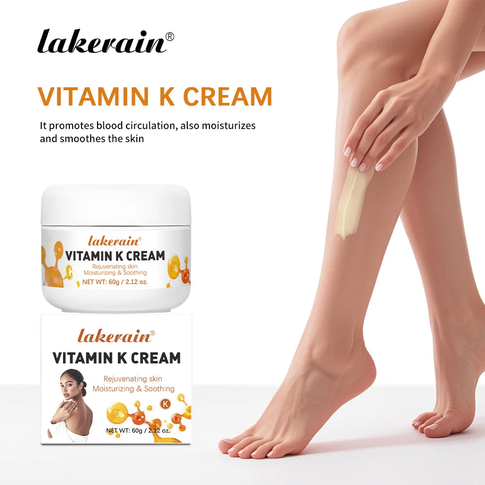 Vitamin K Cream Anti-aging And Wrinkle Removal Varicose Vein Relief Cream Massage Care Relieve Leg Soreness Swelling Ointment Peaceful Pleasures Health and Wellness